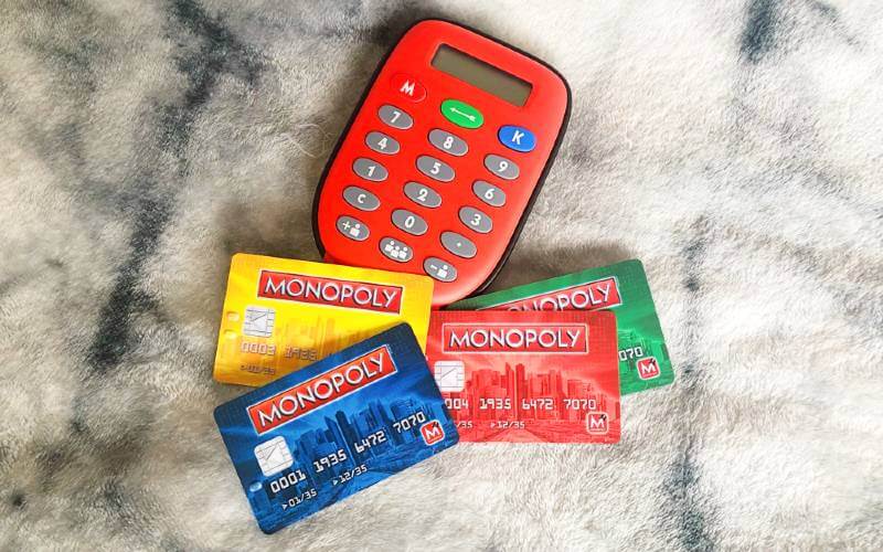 Monopoly world credit card replacement piece original choice 