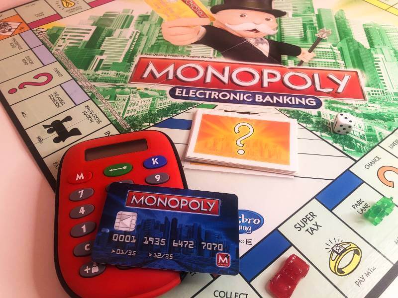 monopoly electronic banking game