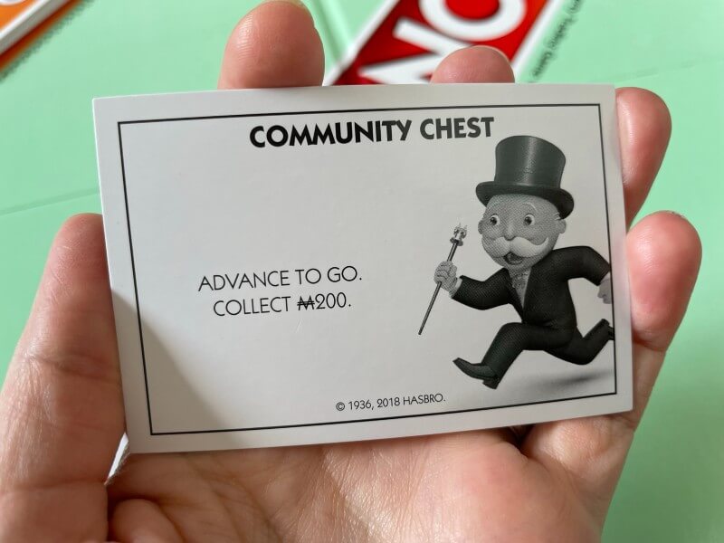 Community Chest advance to go