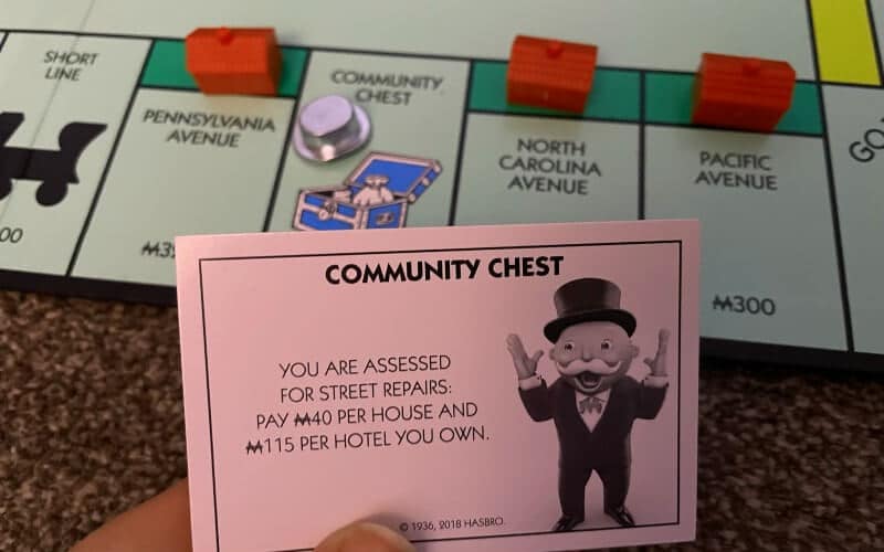 Community Chest Street Repairs card