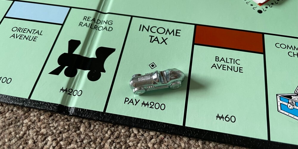 Income tax on Monopoly