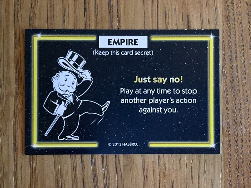 Monopoly Empire Just Say No