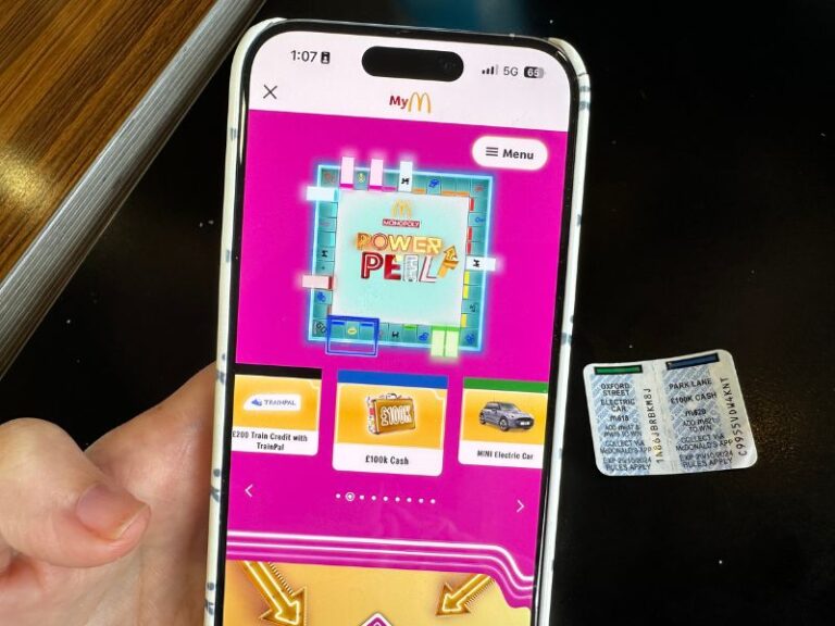 Rare McDonalds Monopoly Pieces (UK)