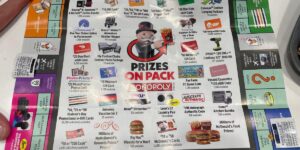 McDonalds Monopoly Canada Game Board