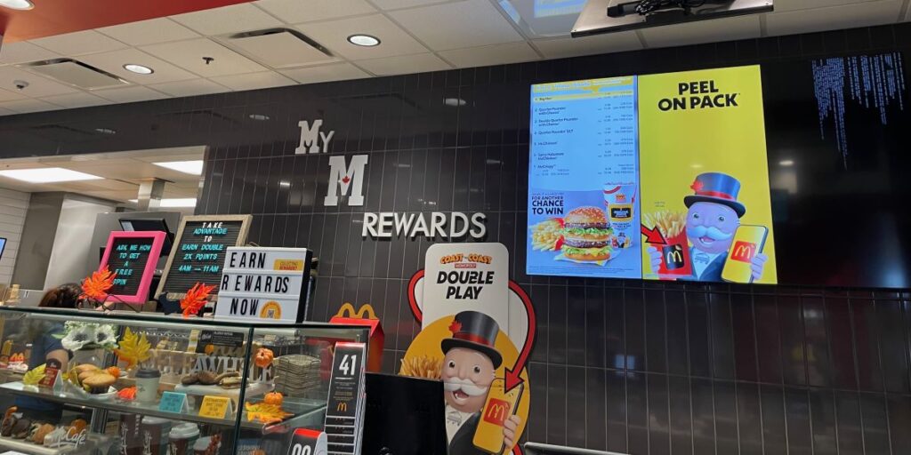 McDonalds Monopoly Canada Restaurant