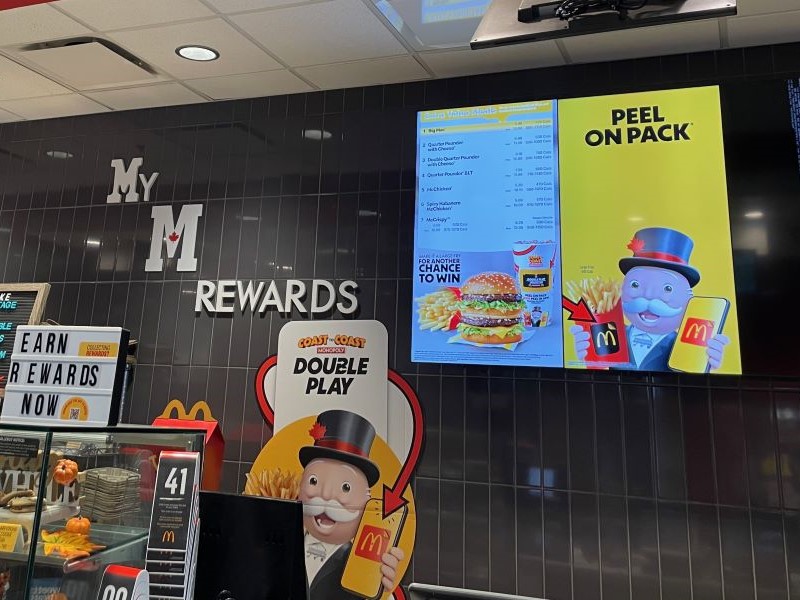 McDonalds Monopoly Canada Restaurant