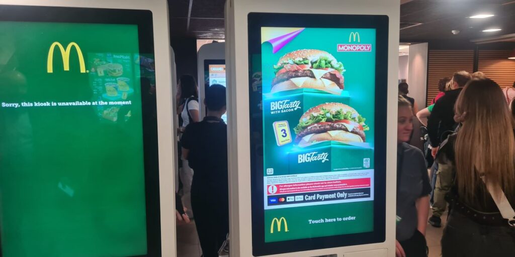 McDonalds Monopoly Ireland Screens