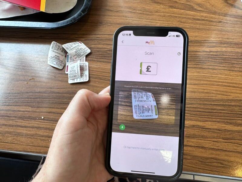 McDonalds Monopoly UK Scan Code