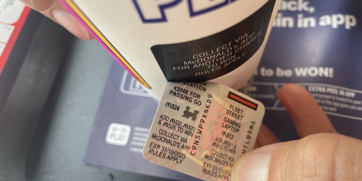 McDonalds Monopoly UK Train Station