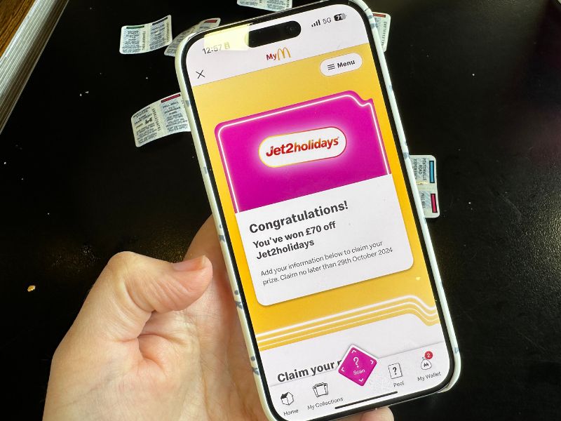 McDonalds Monopoly Instant win