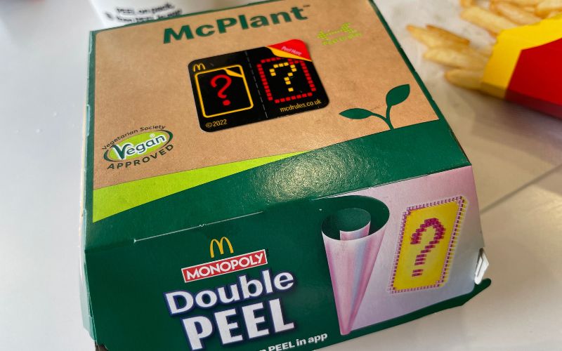 McDonald's McPlant monopoly packaging