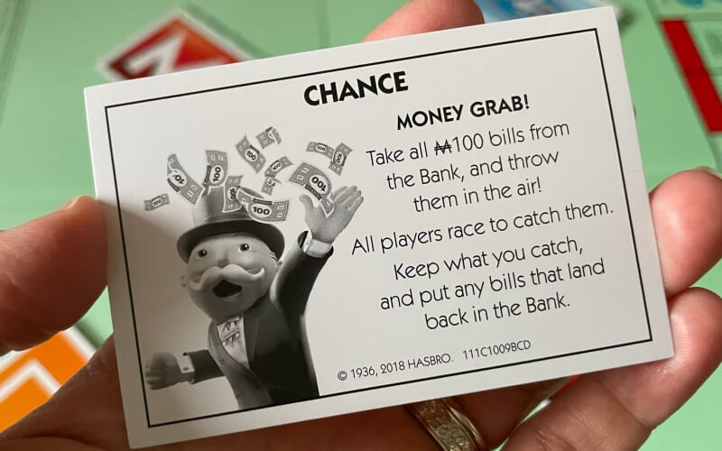 Money Grab Chance Card
