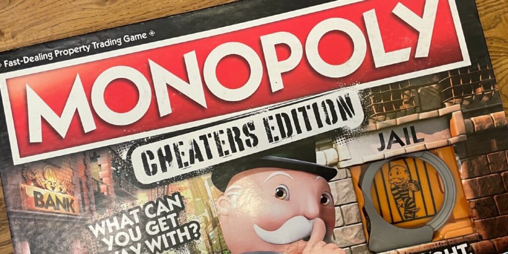 monopoly cheaters edition board game