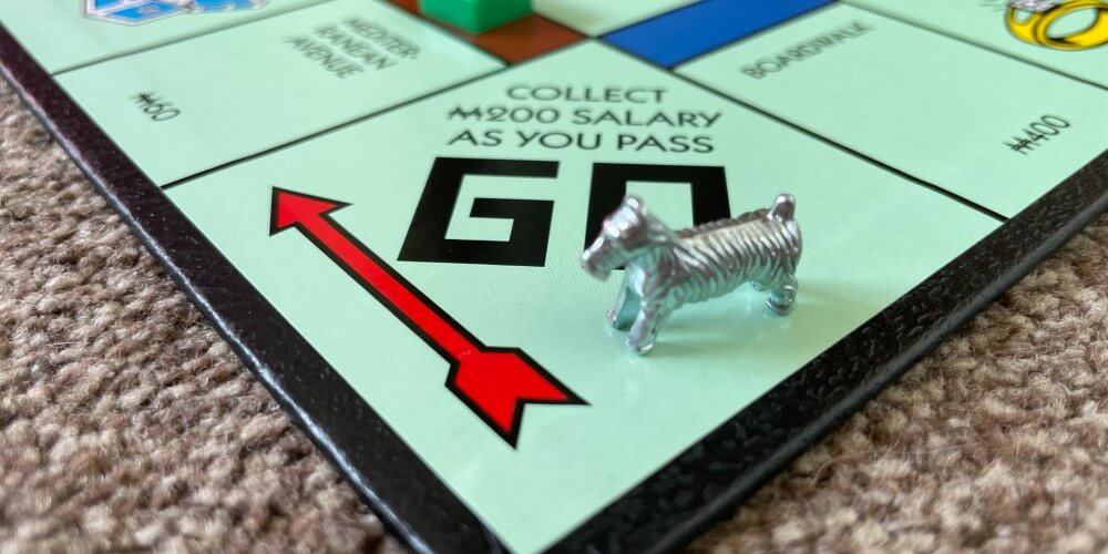 Landing on Go in Monopoly