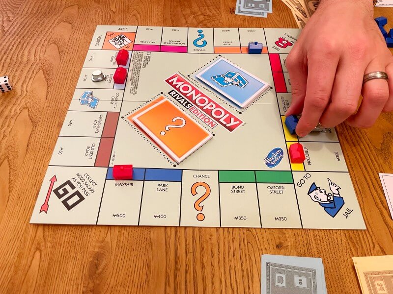 Monopoly Rivals board