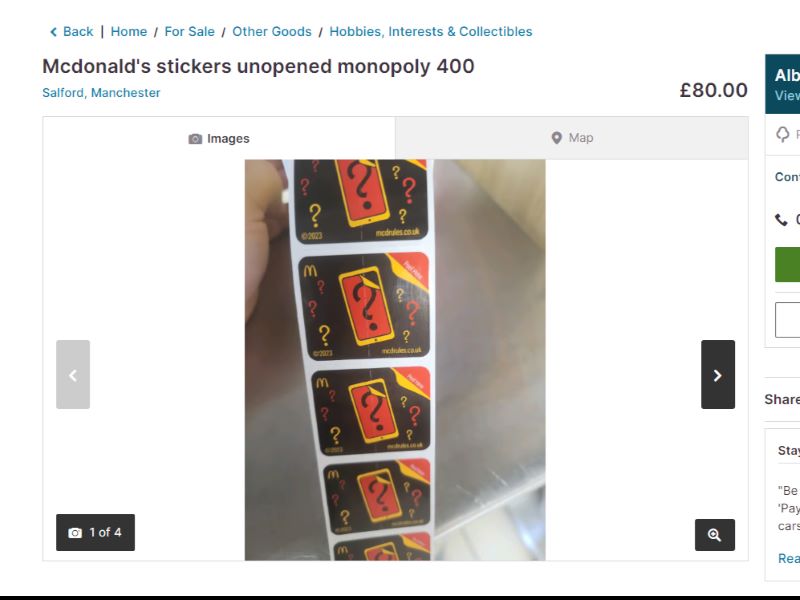 Monopoly Stickers for sale