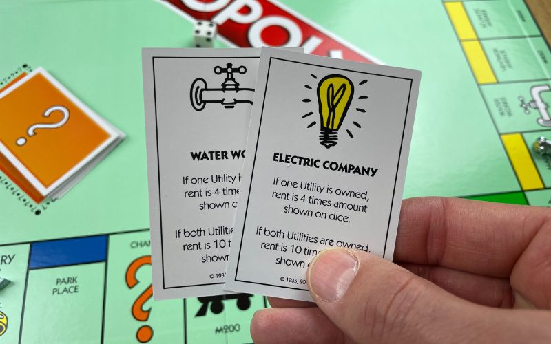 Monopoly utilities cards