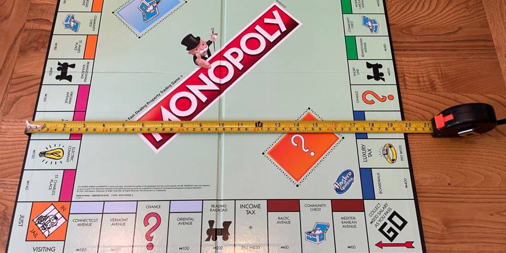 Monopoly board size