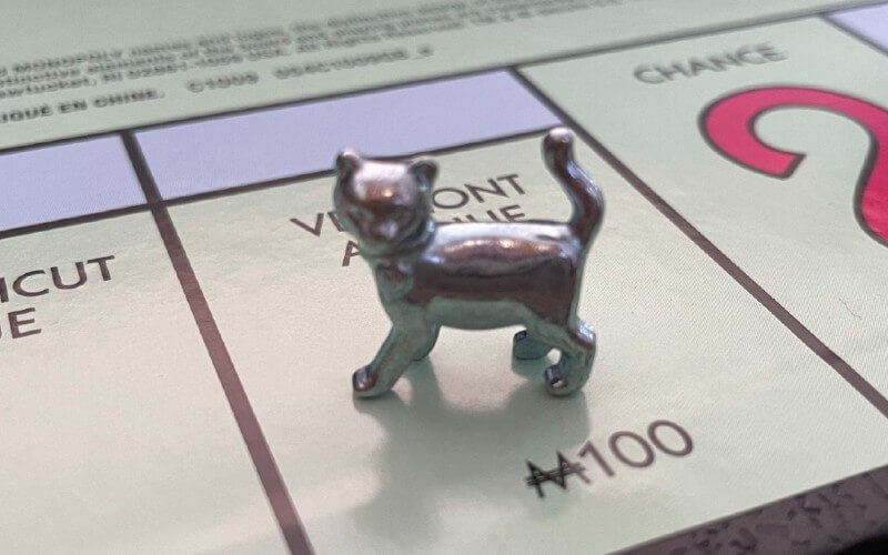 Monopoly cat token
