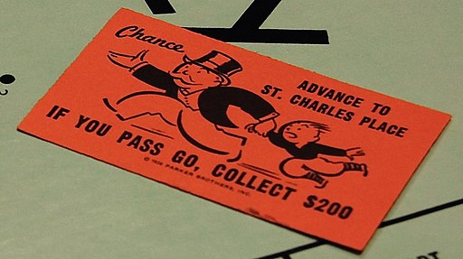 Old Monopoly Chance Card