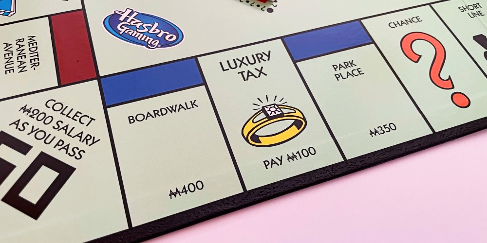 Park Place Monopoly Board