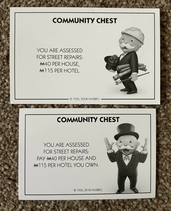 Community chest cards