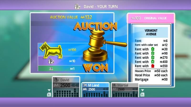 Monopoly auction