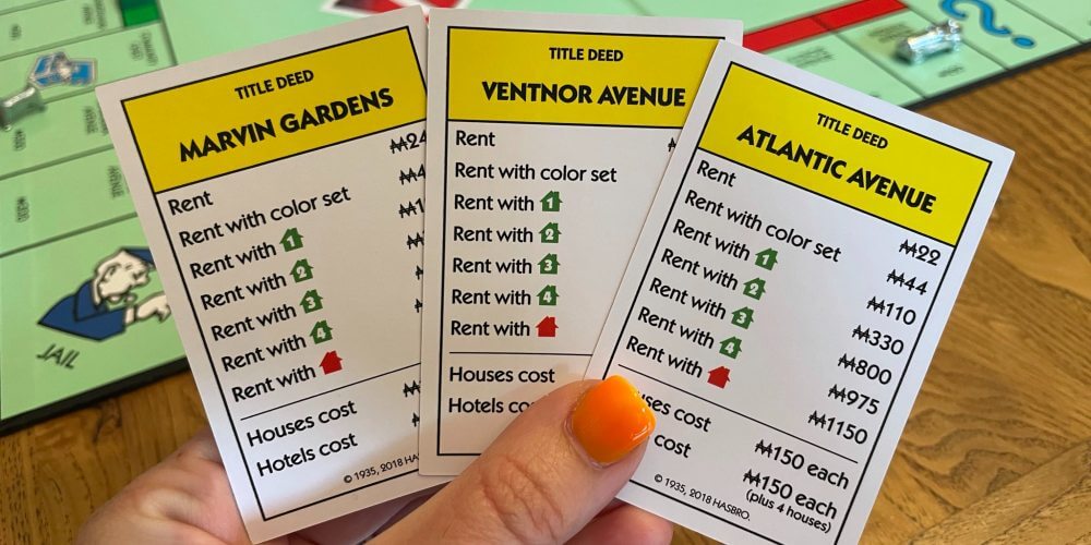 Yellow Monopoly properties