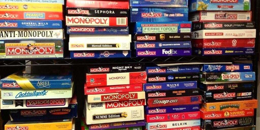 different versions of monopoly board games