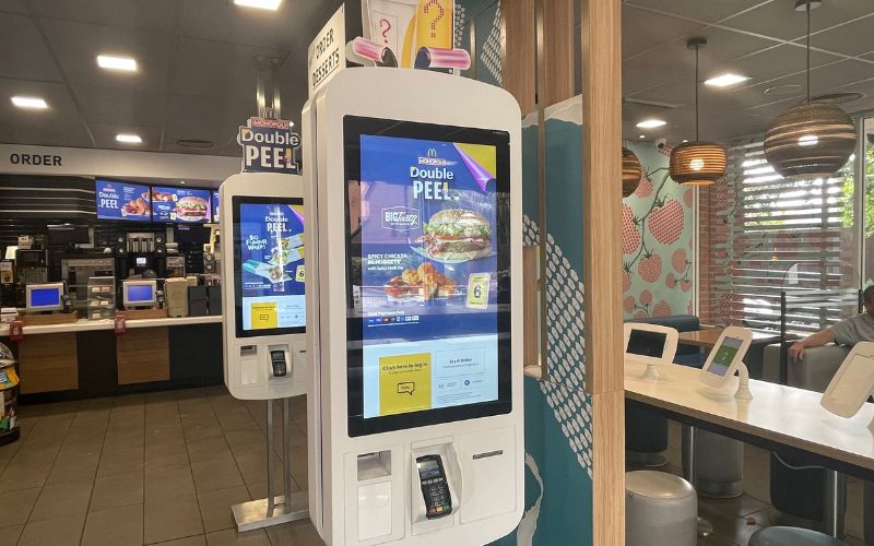 double peel monopoly advertisement in McDonalds