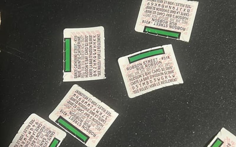 green McDonalds Canada monopoly sticker