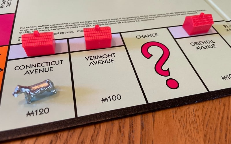 hotels on light blue in monopoly board