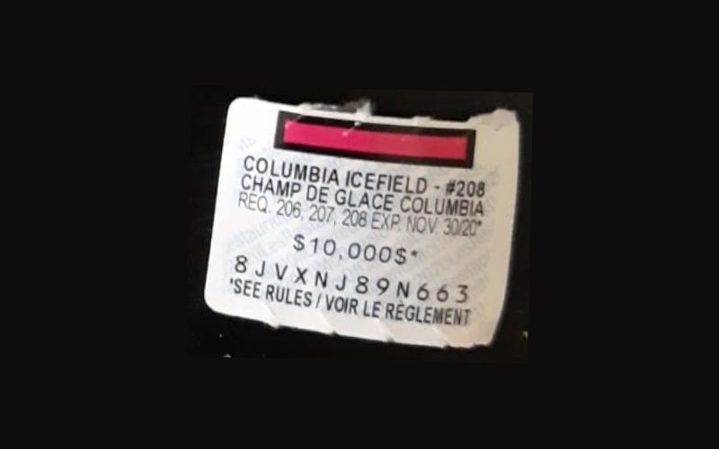magenta McDonalds Canada monopoly sticker