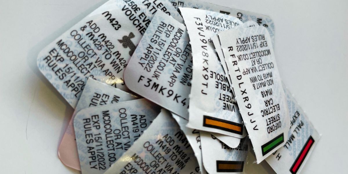 McDonalds monopoly stickers