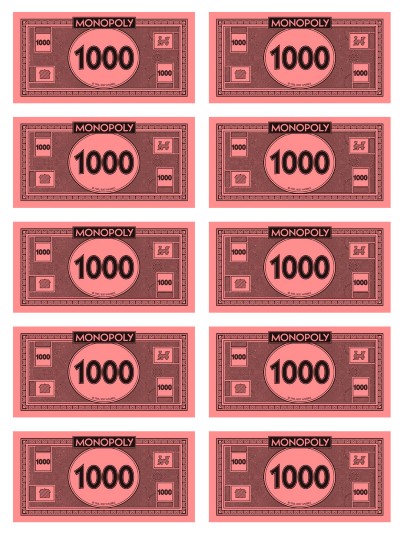 free printable monopoly money templates monopoly land