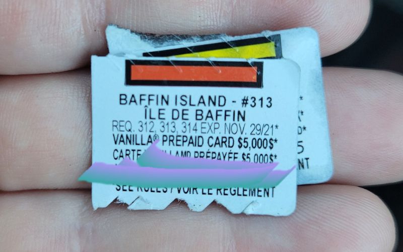 red McDonalds Canada monopoly sticker